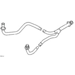 Land Rover V8 forrør venstre side - for Defender og Range Rover Classic V8 - NRC4219